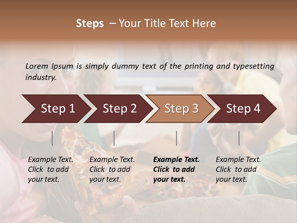At Home Horizontal Friendship PowerPoint Template