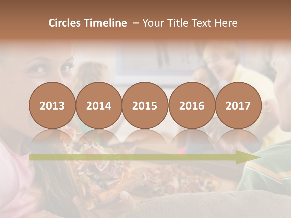 At Home Horizontal Friendship PowerPoint Template