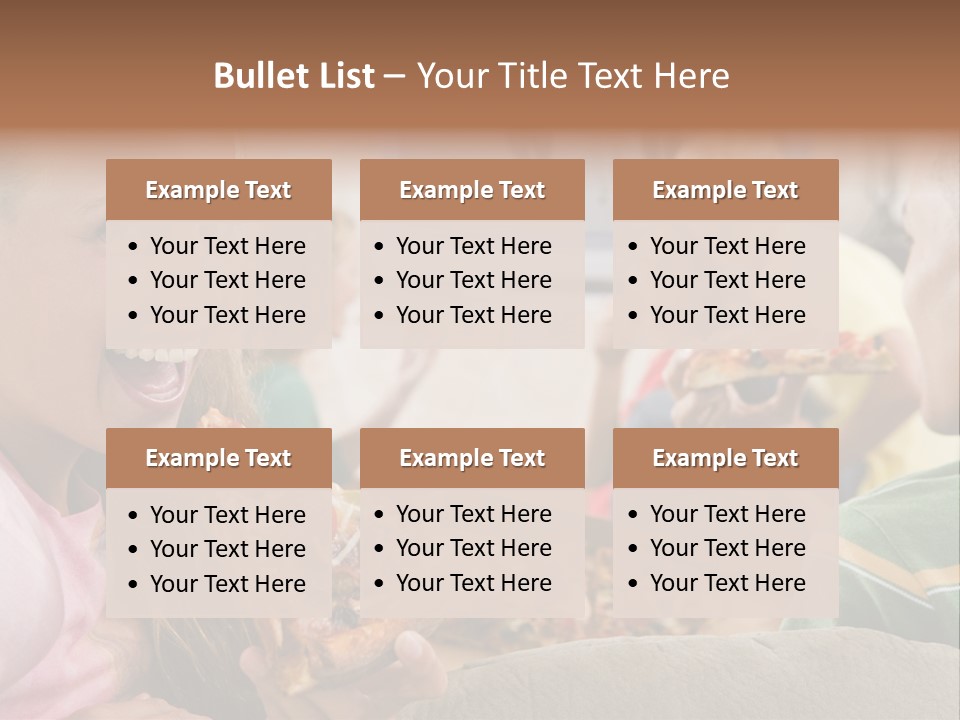 At Home Horizontal Friendship PowerPoint Template