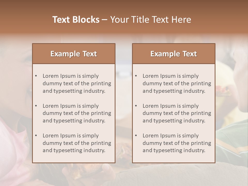 At Home Horizontal Friendship PowerPoint Template