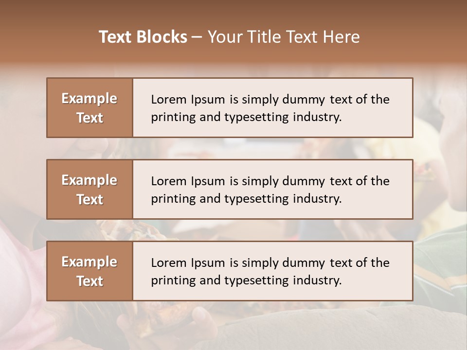 At Home Horizontal Friendship PowerPoint Template