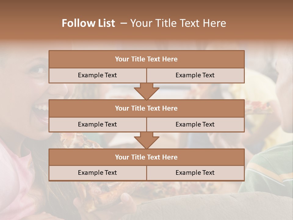 At Home Horizontal Friendship PowerPoint Template