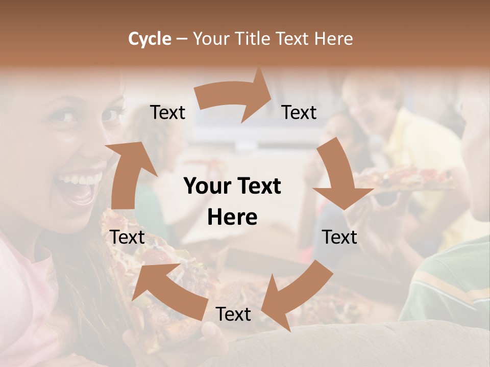 At Home Horizontal Friendship PowerPoint Template