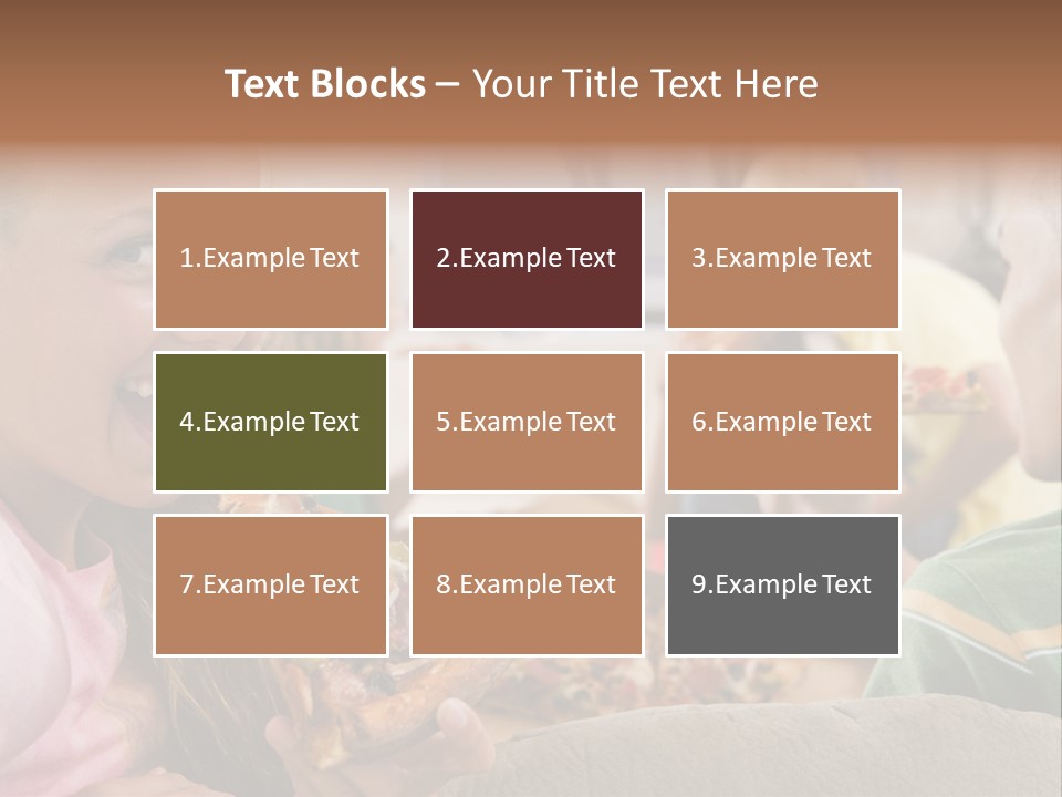 At Home Horizontal Friendship PowerPoint Template