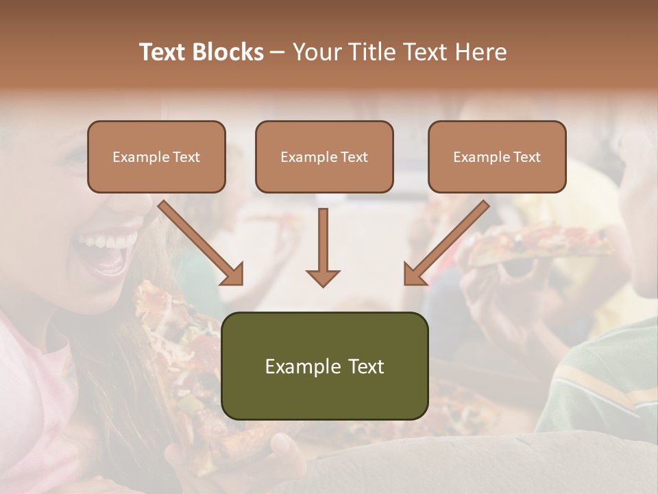 At Home Horizontal Friendship PowerPoint Template