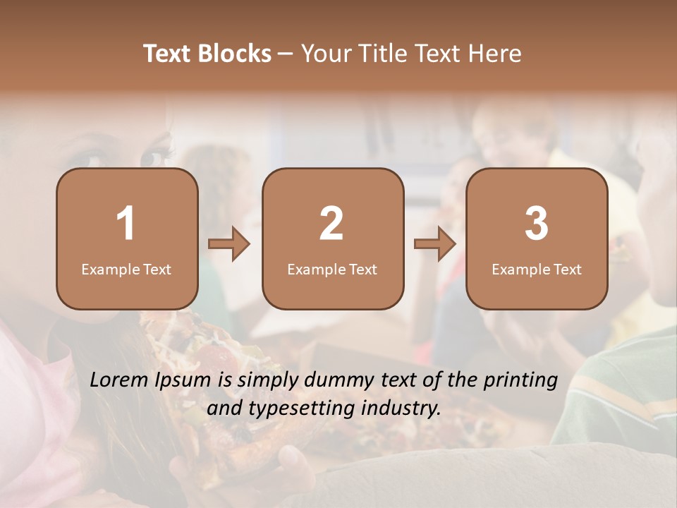 At Home Horizontal Friendship PowerPoint Template