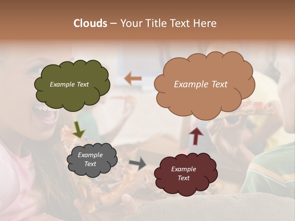 At Home Horizontal Friendship PowerPoint Template