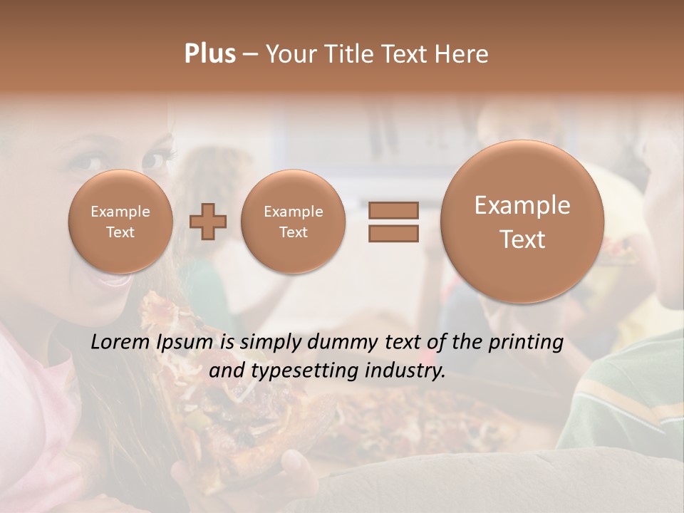 At Home Horizontal Friendship PowerPoint Template