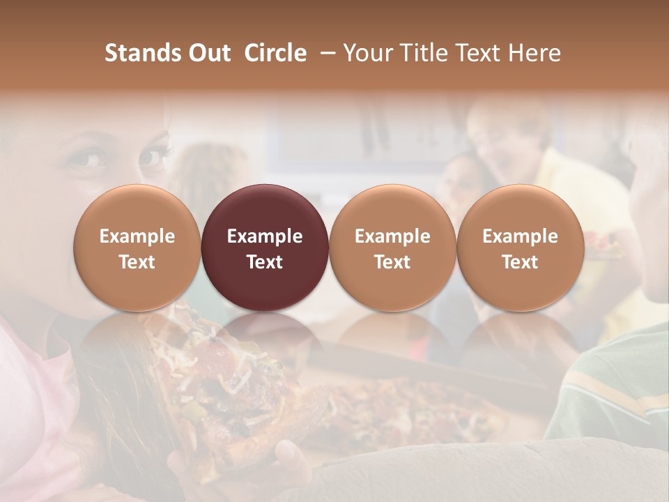 At Home Horizontal Friendship PowerPoint Template