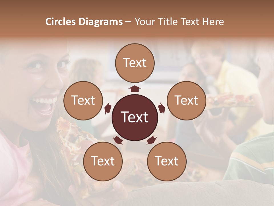 At Home Horizontal Friendship PowerPoint Template