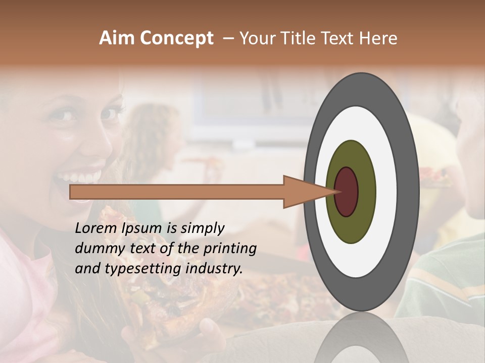 At Home Horizontal Friendship PowerPoint Template