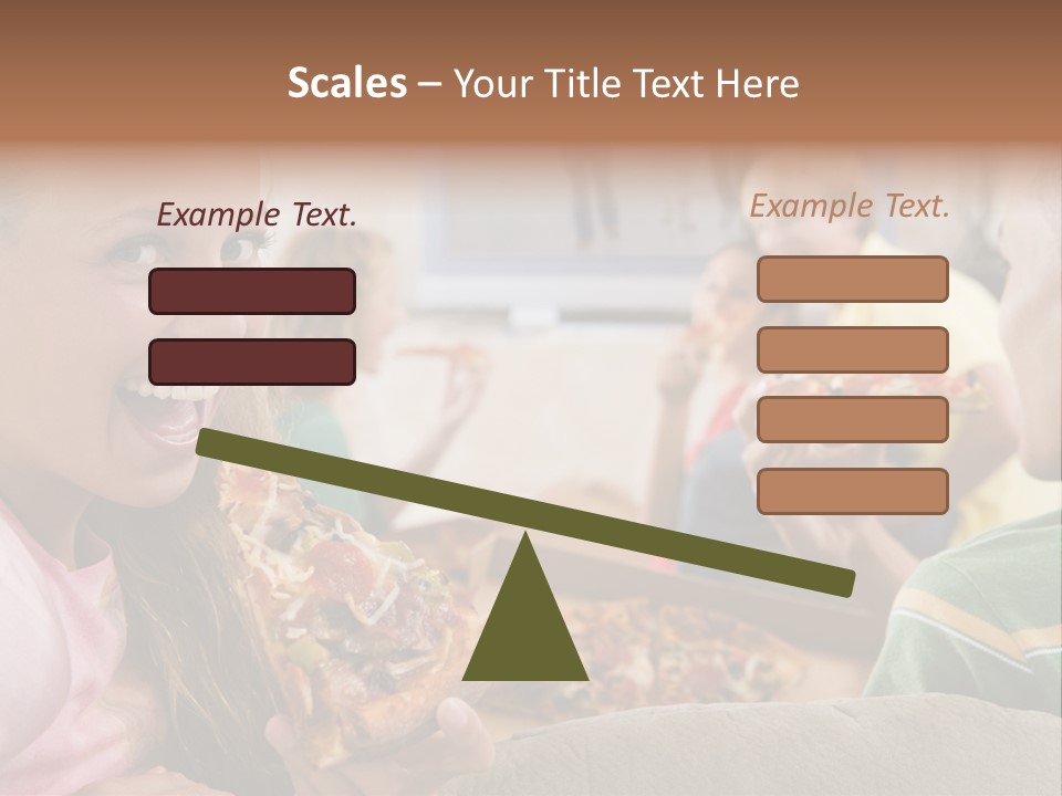 At Home Horizontal Friendship PowerPoint Template
