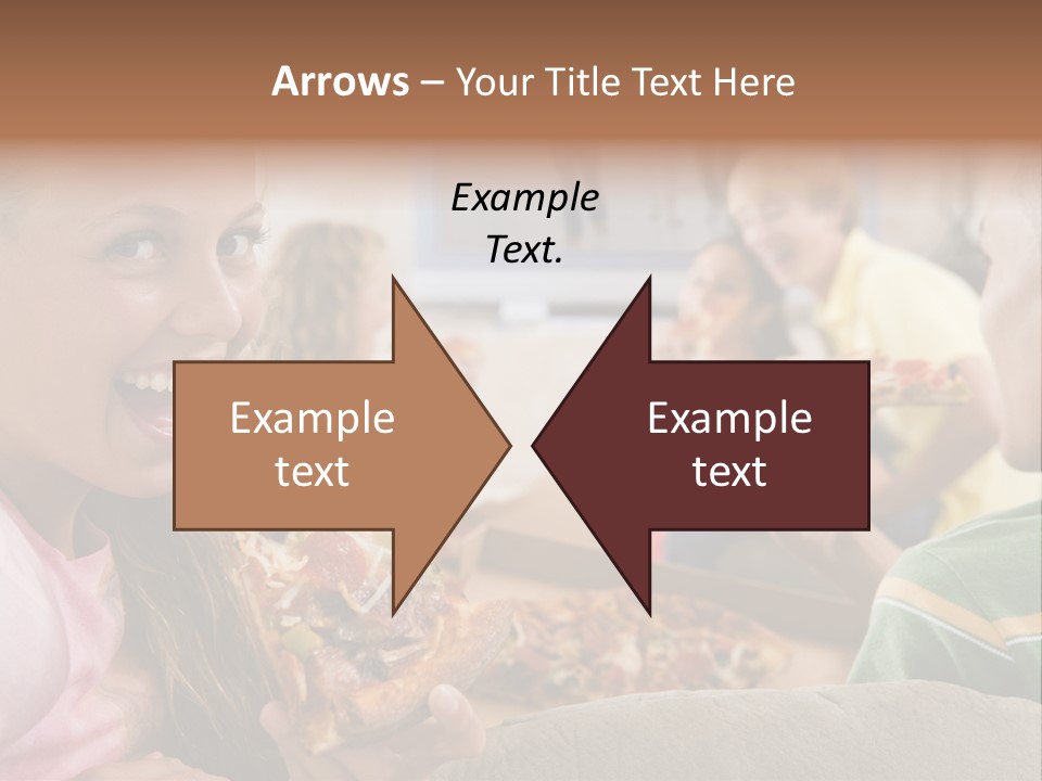 At Home Horizontal Friendship PowerPoint Template