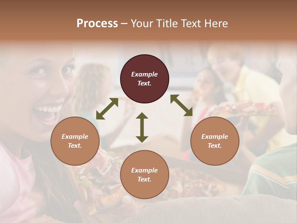 At Home Horizontal Friendship PowerPoint Template