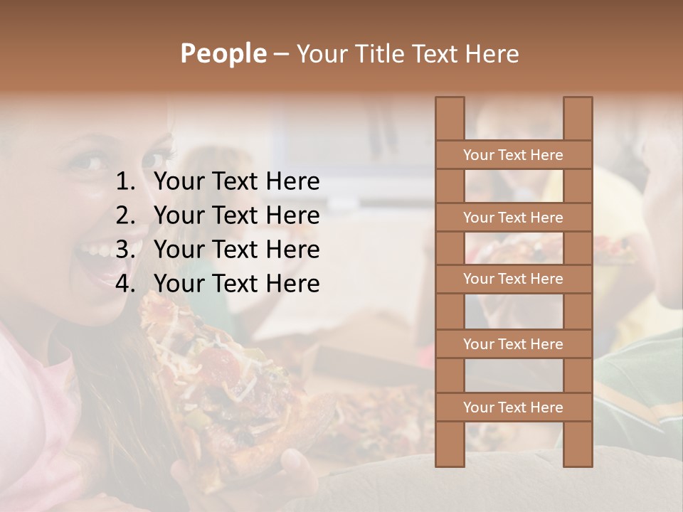 At Home Horizontal Friendship PowerPoint Template