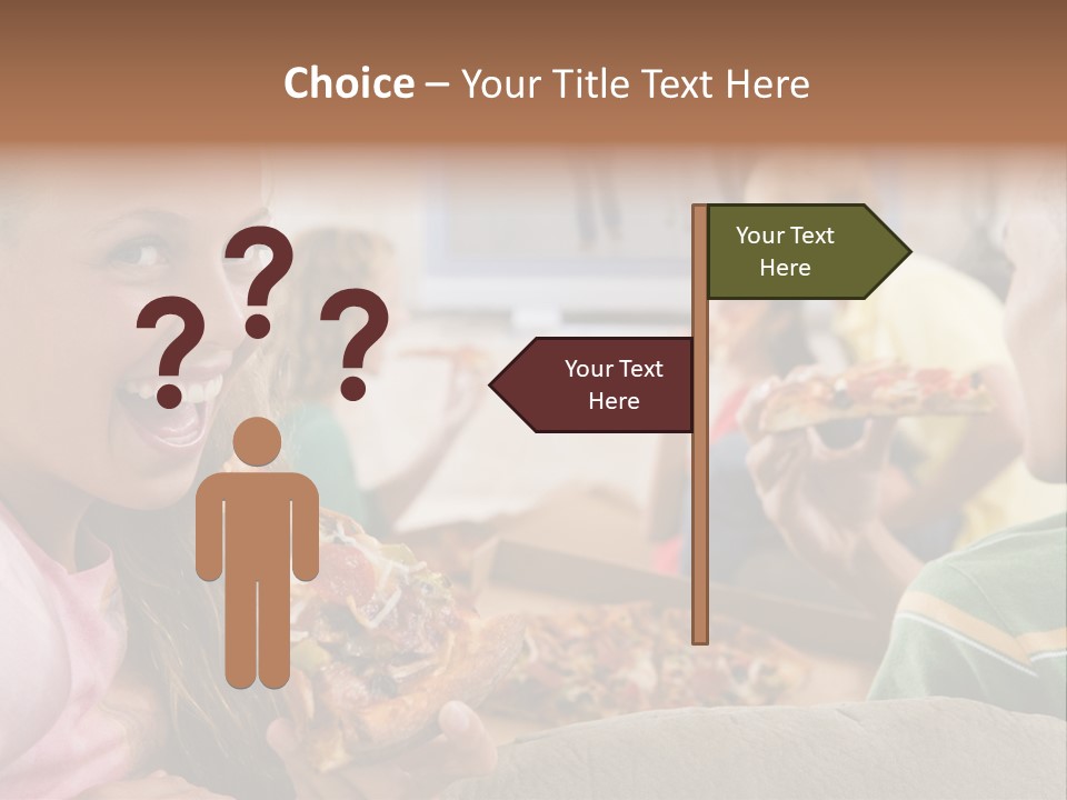 At Home Horizontal Friendship PowerPoint Template