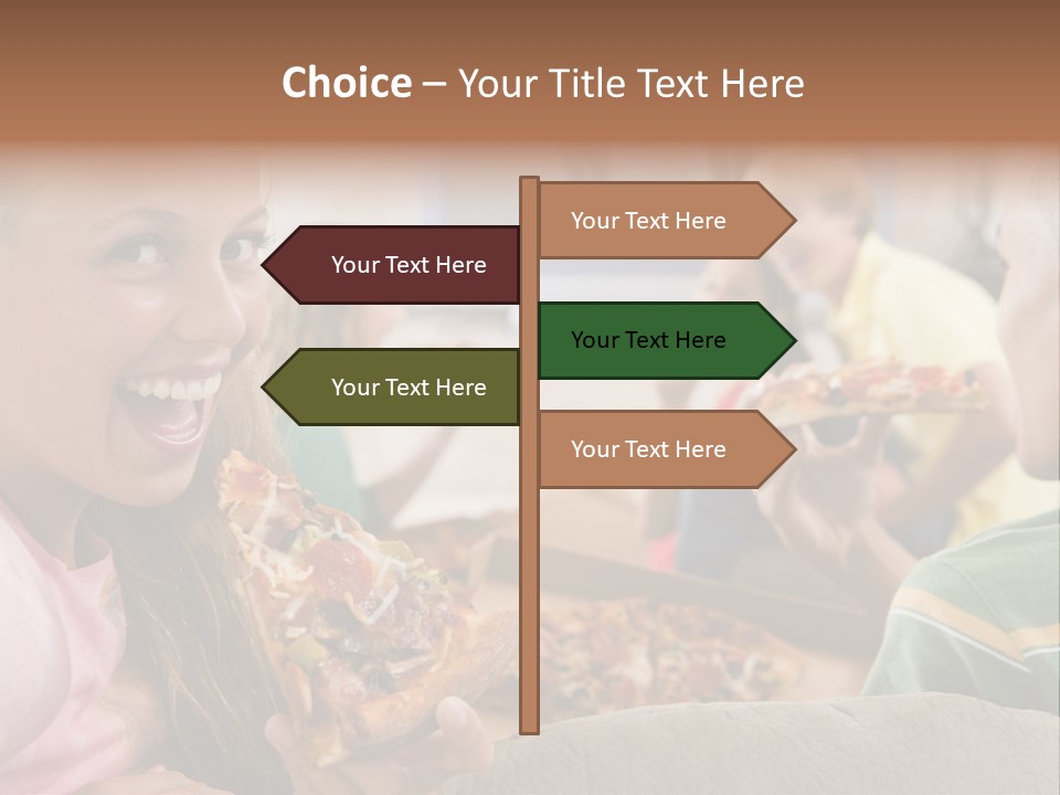 At Home Horizontal Friendship PowerPoint Template