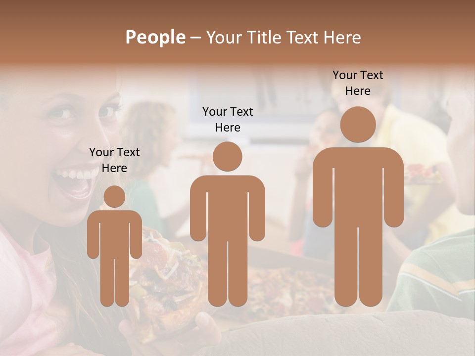 At Home Horizontal Friendship PowerPoint Template