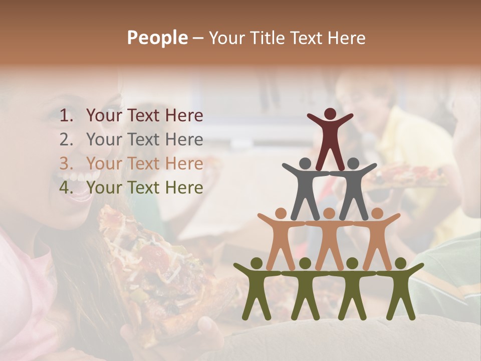 At Home Horizontal Friendship PowerPoint Template