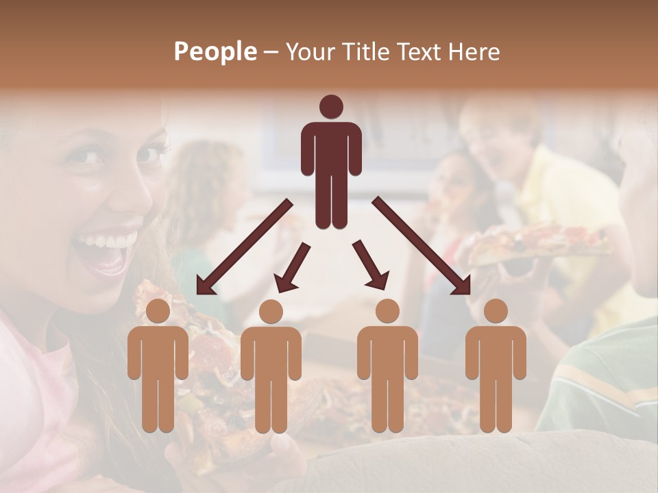 At Home Horizontal Friendship PowerPoint Template