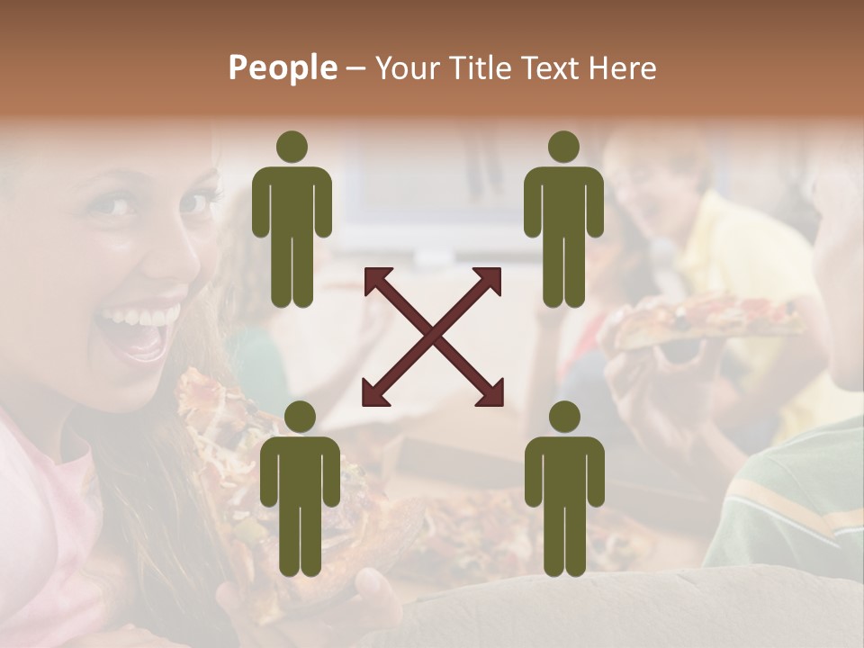 At Home Horizontal Friendship PowerPoint Template