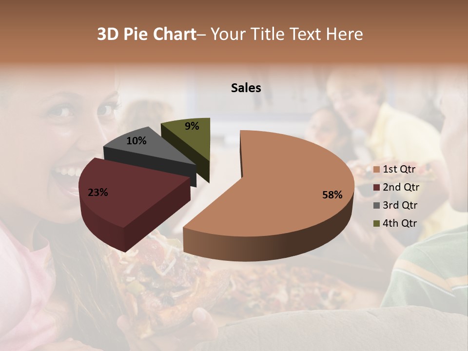 At Home Horizontal Friendship PowerPoint Template
