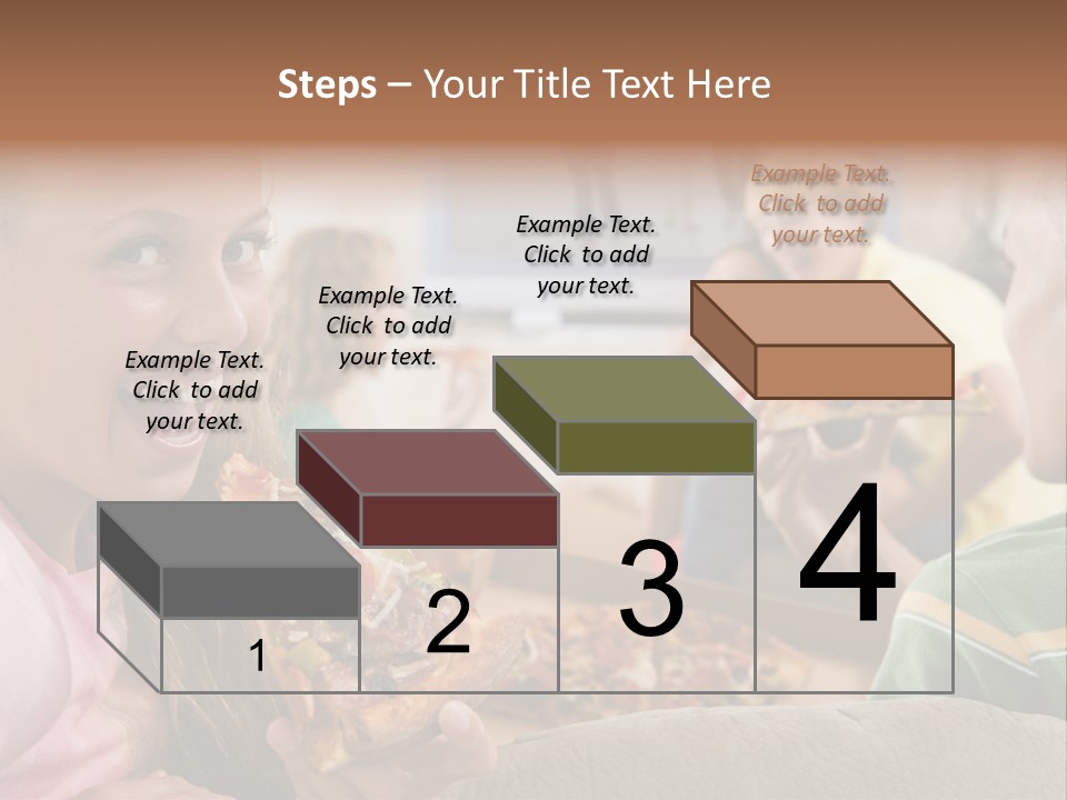 At Home Horizontal Friendship PowerPoint Template