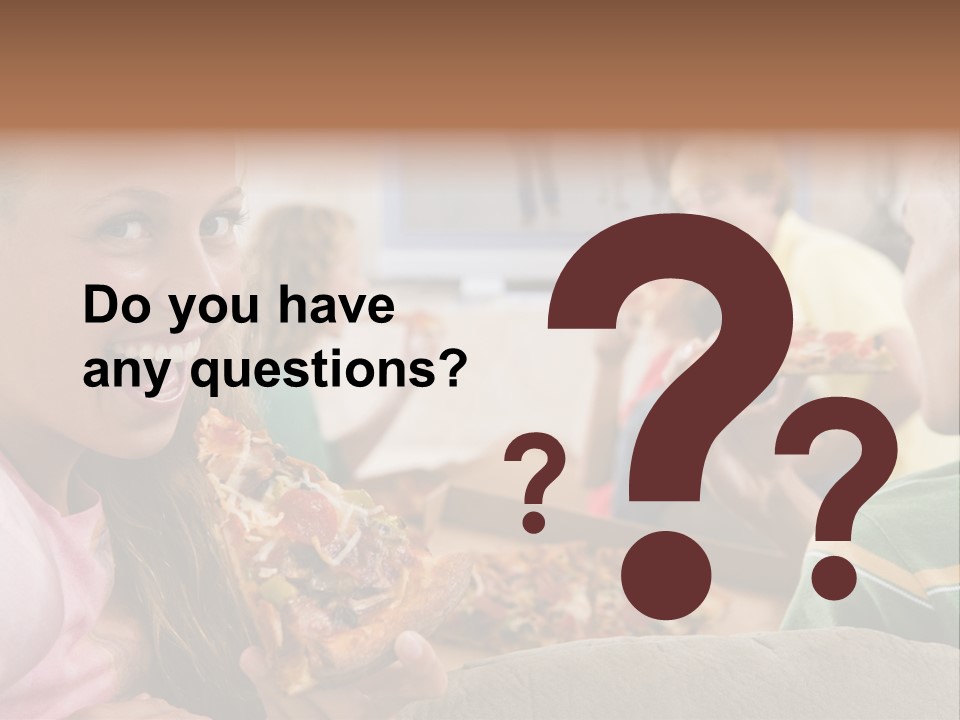 At Home Horizontal Friendship PowerPoint Template