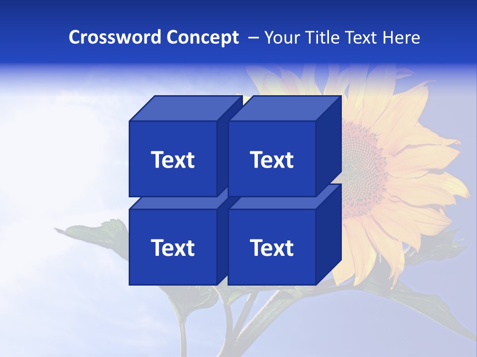 Sunflower Flower Grain PowerPoint Template