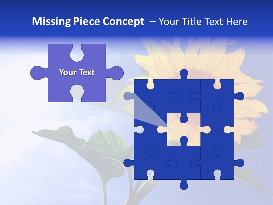 Sunflower Flower Grain PowerPoint Template