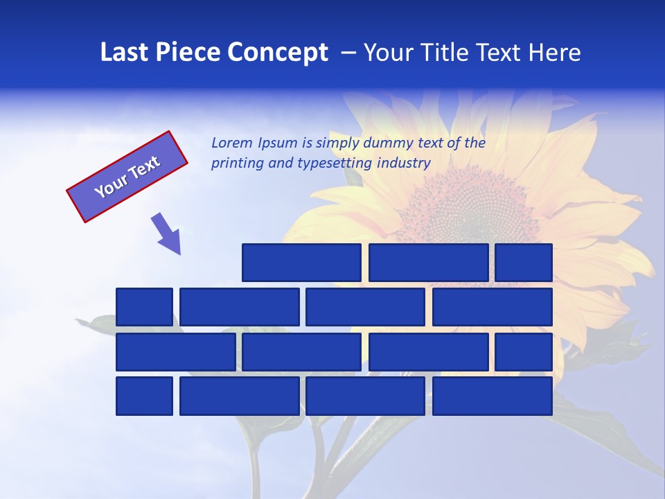 Sunflower Flower Grain PowerPoint Template
