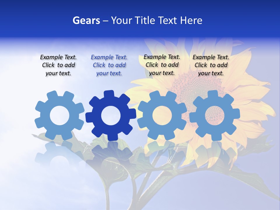 Sunflower Flower Grain PowerPoint Template