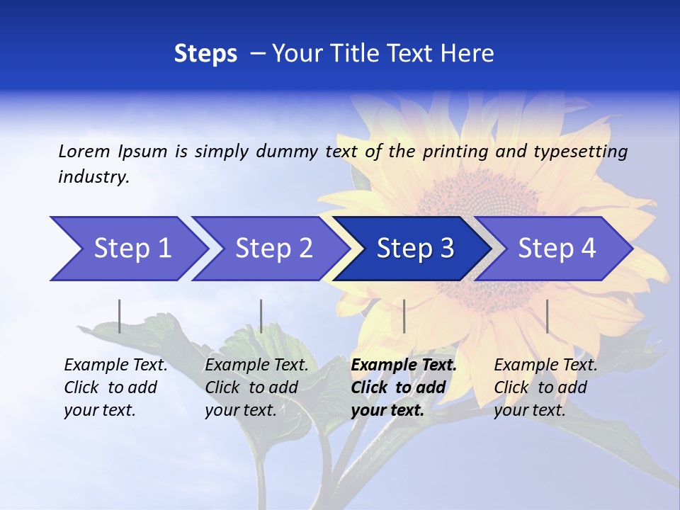 Sunflower Flower Grain PowerPoint Template