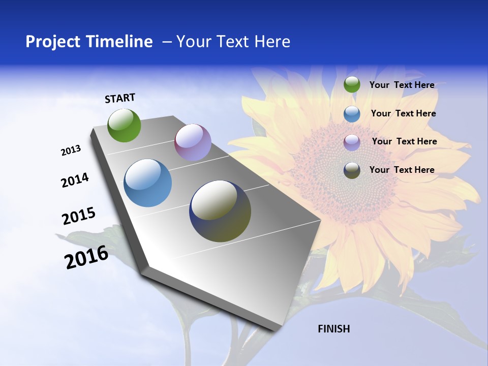 Sunflower Flower Grain PowerPoint Template