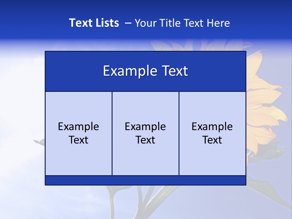 Sunflower Flower Grain PowerPoint Template