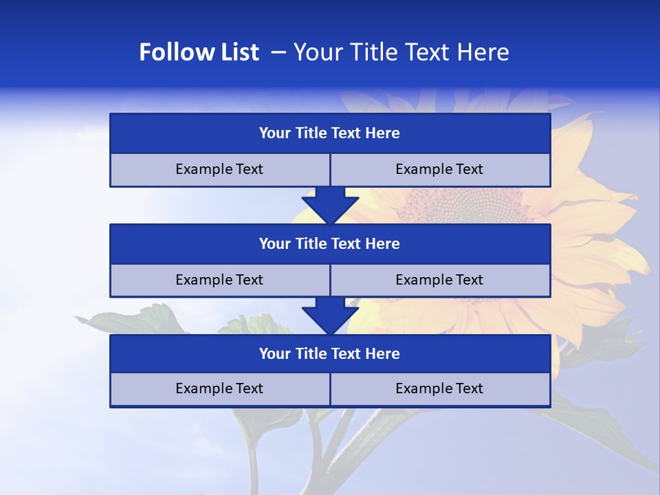 Sunflower Flower Grain PowerPoint Template