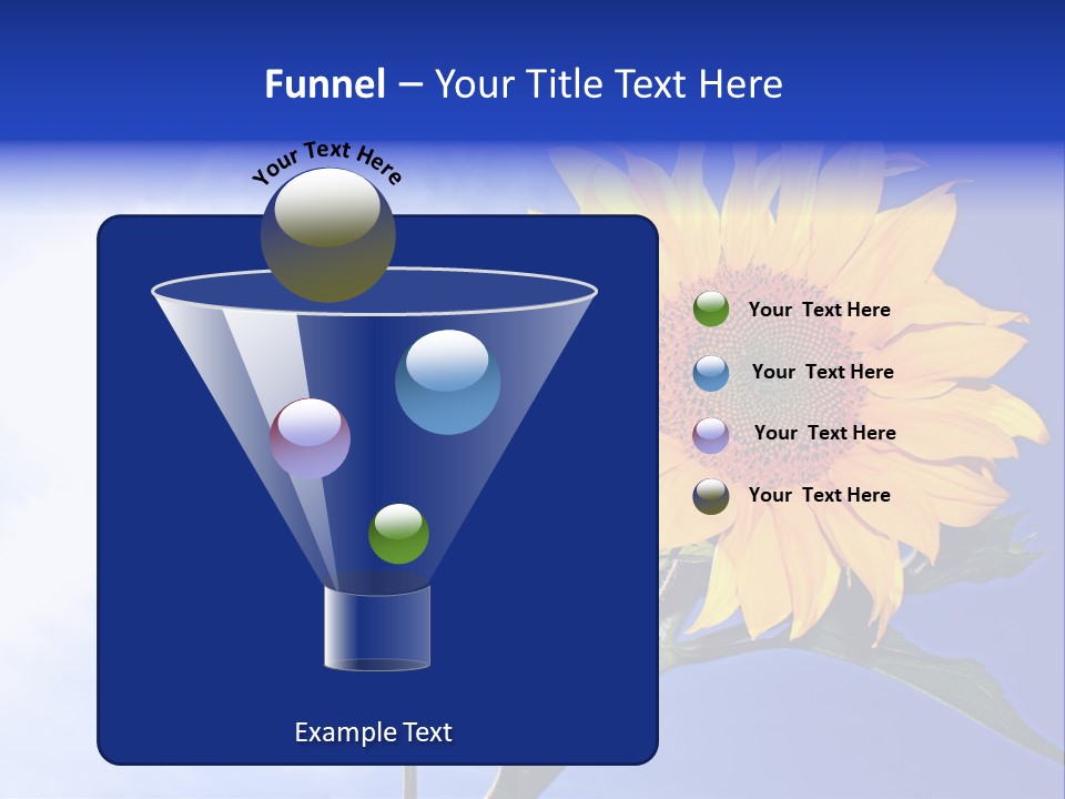 Sunflower Flower Grain PowerPoint Template