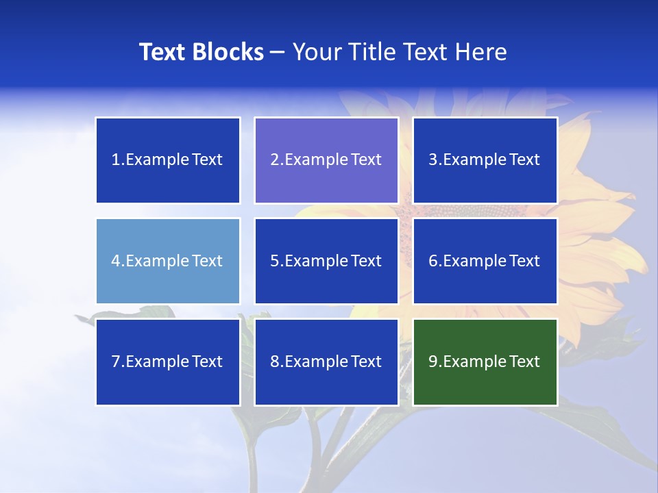 Sunflower Flower Grain PowerPoint Template