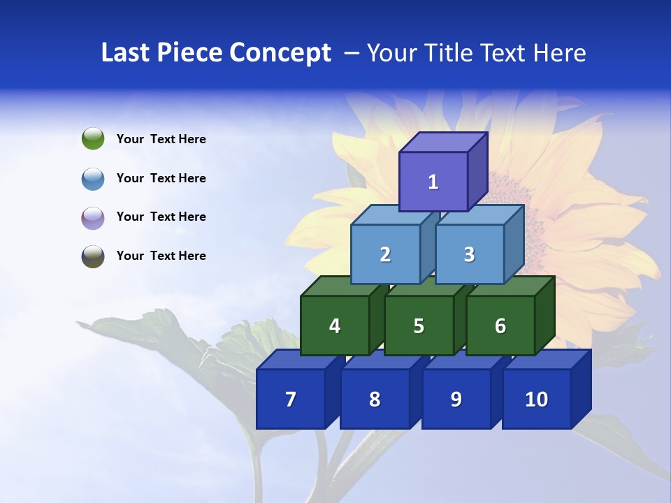 Sunflower Flower Grain PowerPoint Template