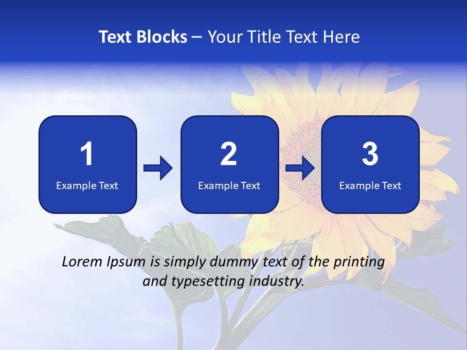 Sunflower Flower Grain PowerPoint Template
