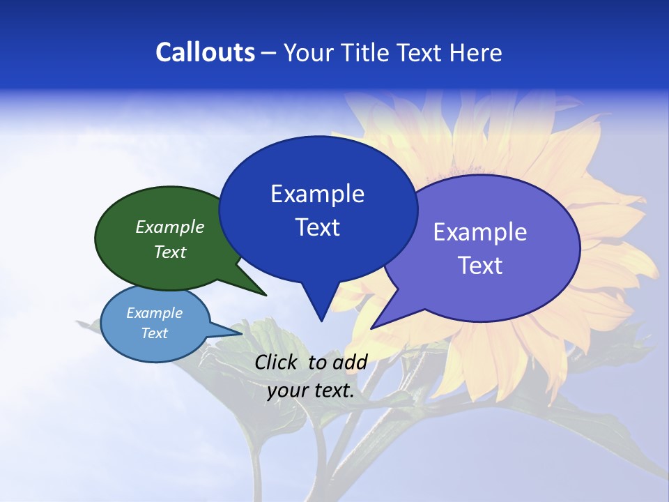 Sunflower Flower Grain PowerPoint Template
