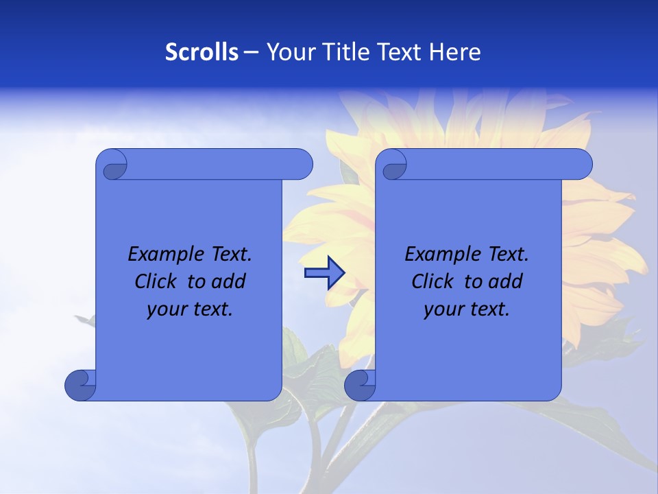 Sunflower Flower Grain PowerPoint Template