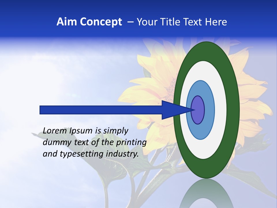 Sunflower Flower Grain PowerPoint Template