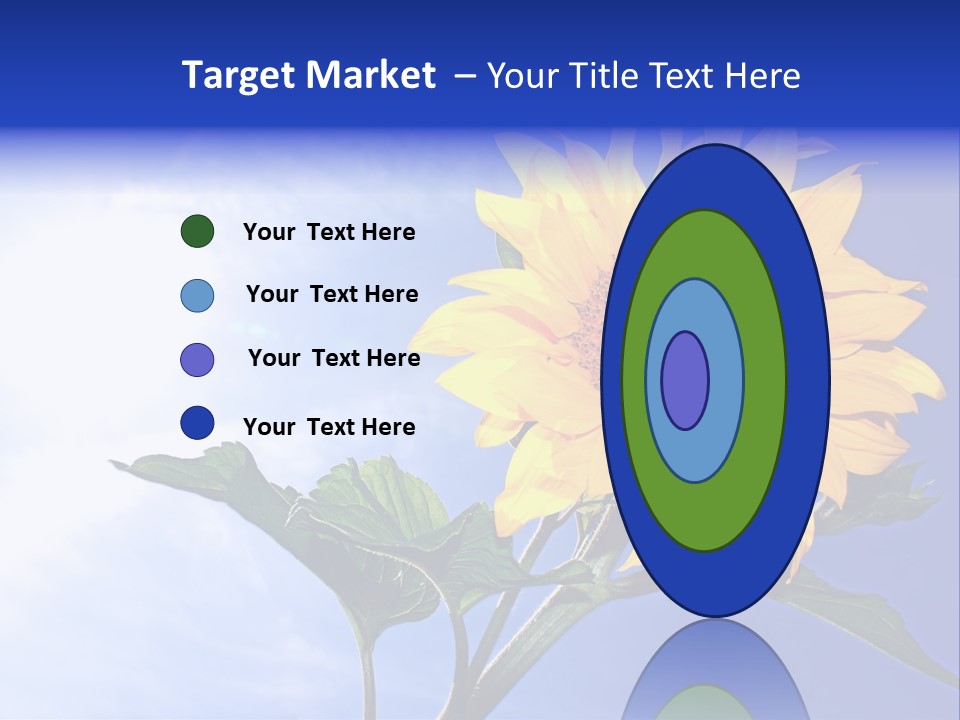 Sunflower Flower Grain PowerPoint Template