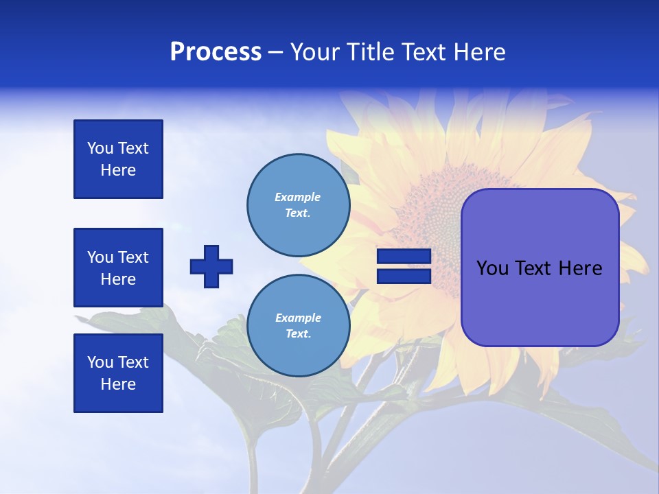 Sunflower Flower Grain PowerPoint Template