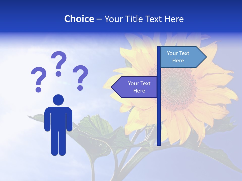 Sunflower Flower Grain PowerPoint Template