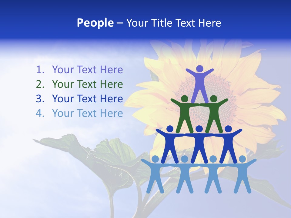 Sunflower Flower Grain PowerPoint Template