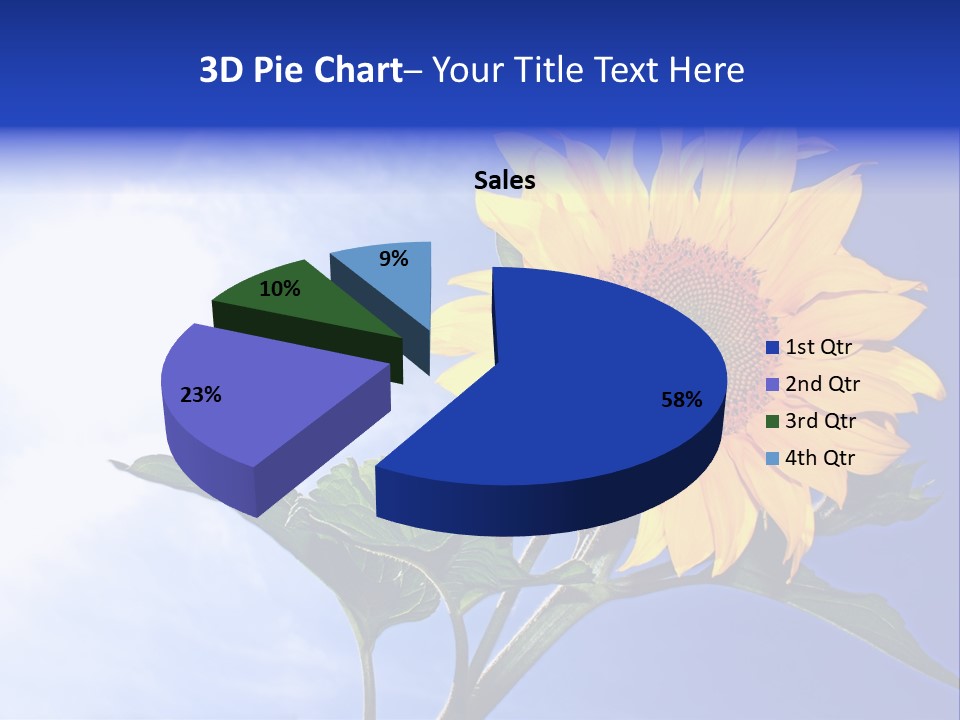 Sunflower Flower Grain PowerPoint Template