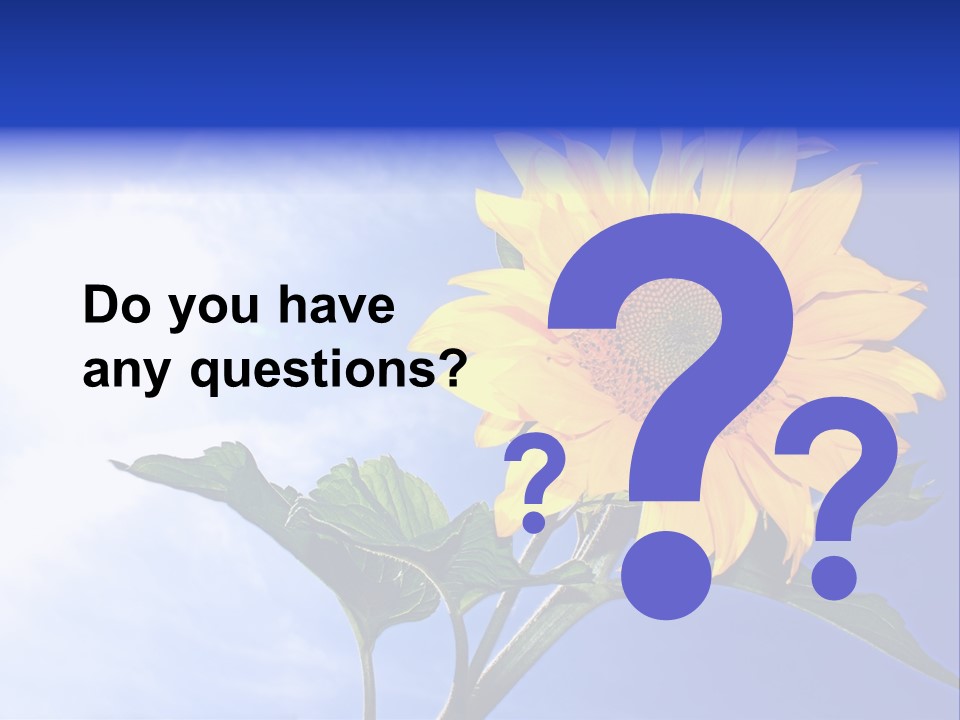 Sunflower Flower Grain PowerPoint Template