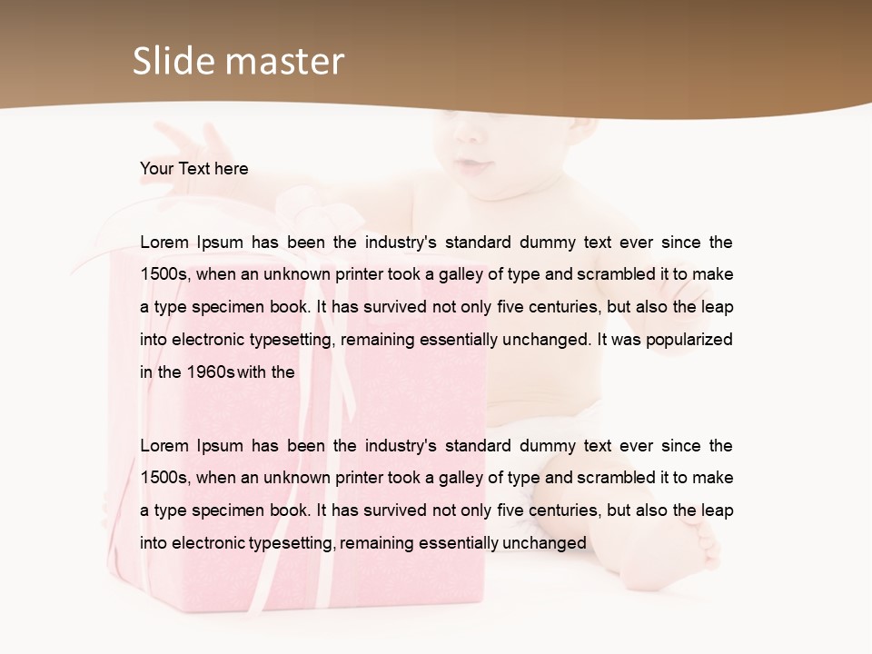 Cute Youngster Clean PowerPoint Template